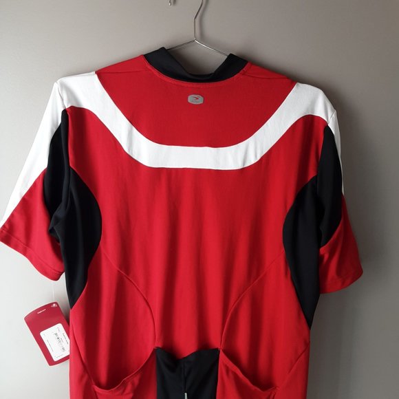 Sugoi Men's Evolution Full-Zip Cycling Jersey Matador Red & Black New! Size XL - Picture 7 of 14